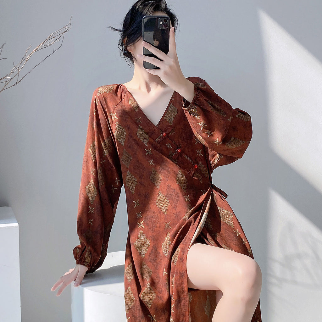 Women's Floral Maxi Dress, Relaxed-Fit A-Line