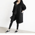 Damen Windbreaker Jacke Lässig Locker Knopf Taschen Kapuze Schnelltrocknend Winddicht Wasserdicht Kleidung für Outdoor Wandern Camping