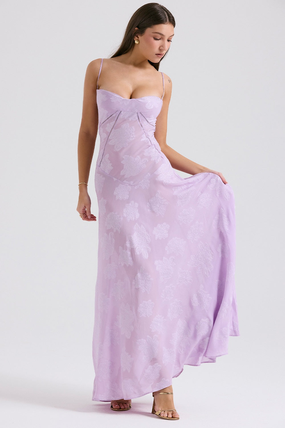 Women’s Summer Floral Lace Dress – Sexy Backless Suspender Long Party Outfit