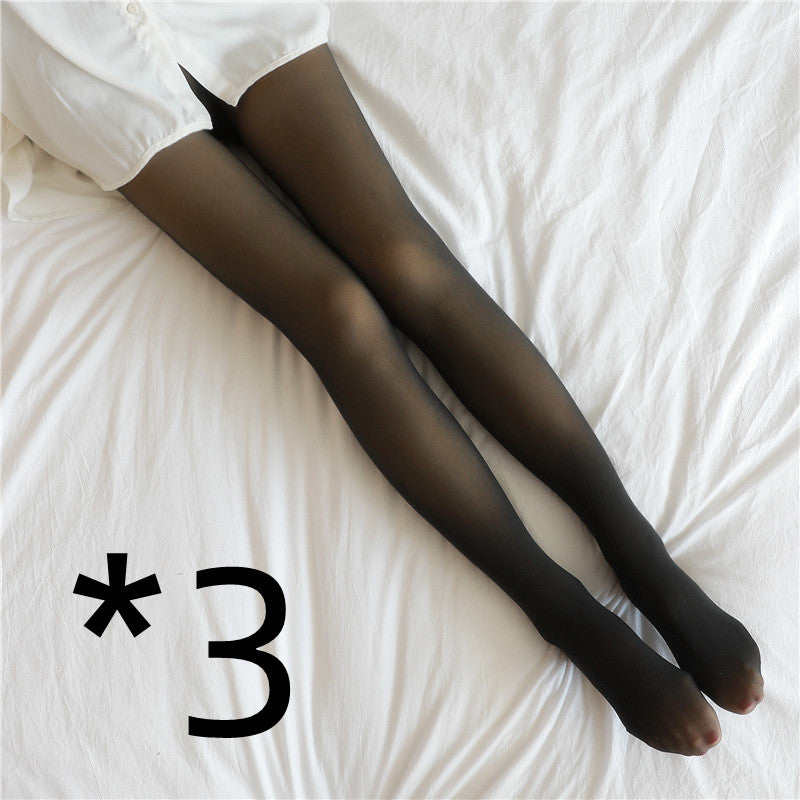 Arctic Warmth Sheer-Look Tights