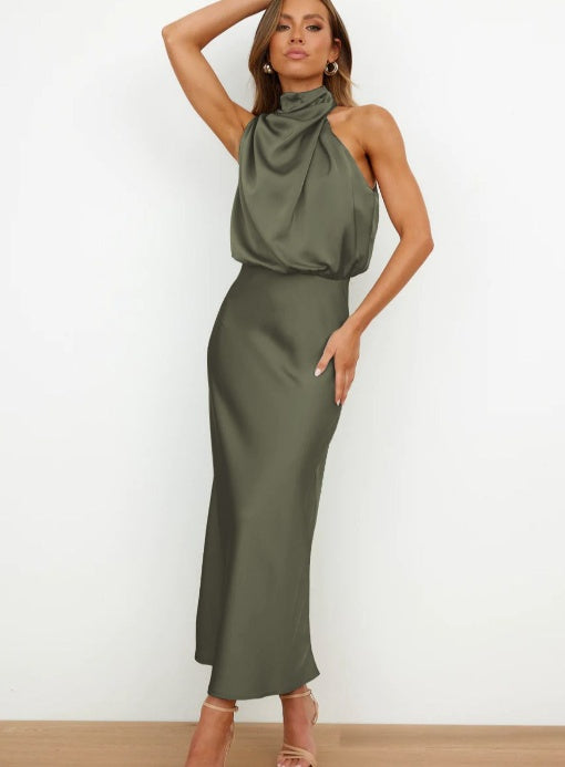 Women’s Summer Sleeveless Dress – Elegant Evening Party Club Outfit