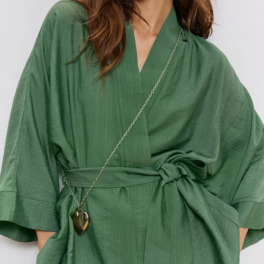 Elastischer Rayon-Pyjama-Anzug europäisch und amerikanisch
