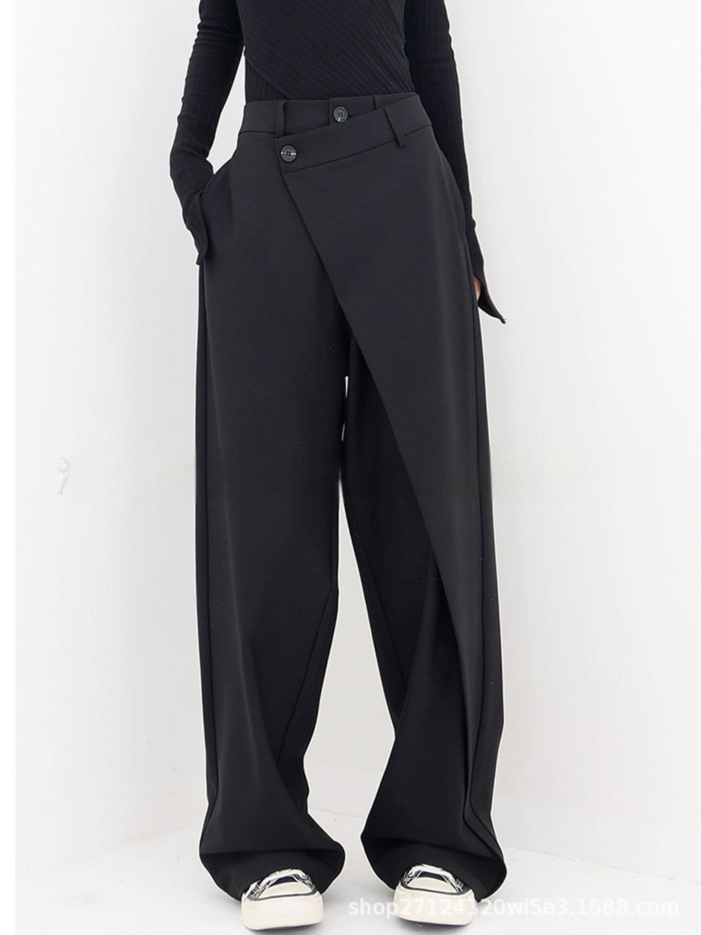 Unregelmäßige weite Hose Ins Fashion Locker geschnittene Damenhose