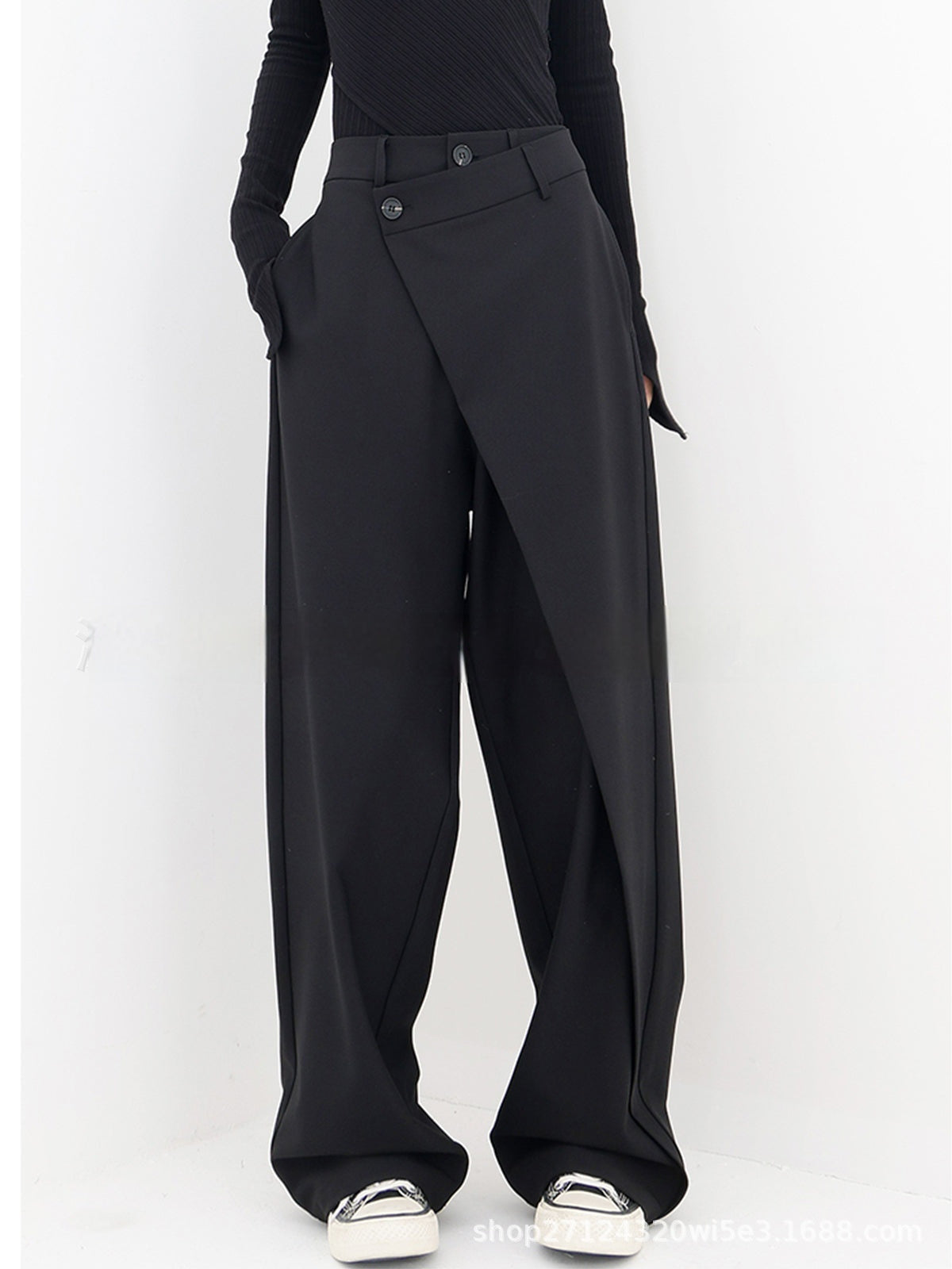 Unregelmäßige weite Hose Ins Fashion Locker geschnittene Damenhose