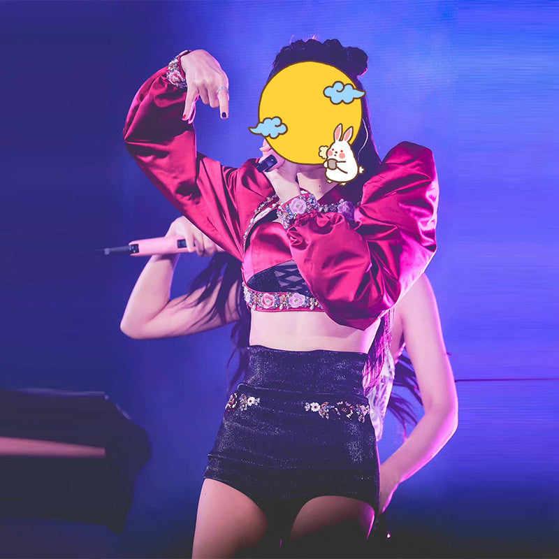 Blackpink Stage Costume Jazz Dance Suit Female