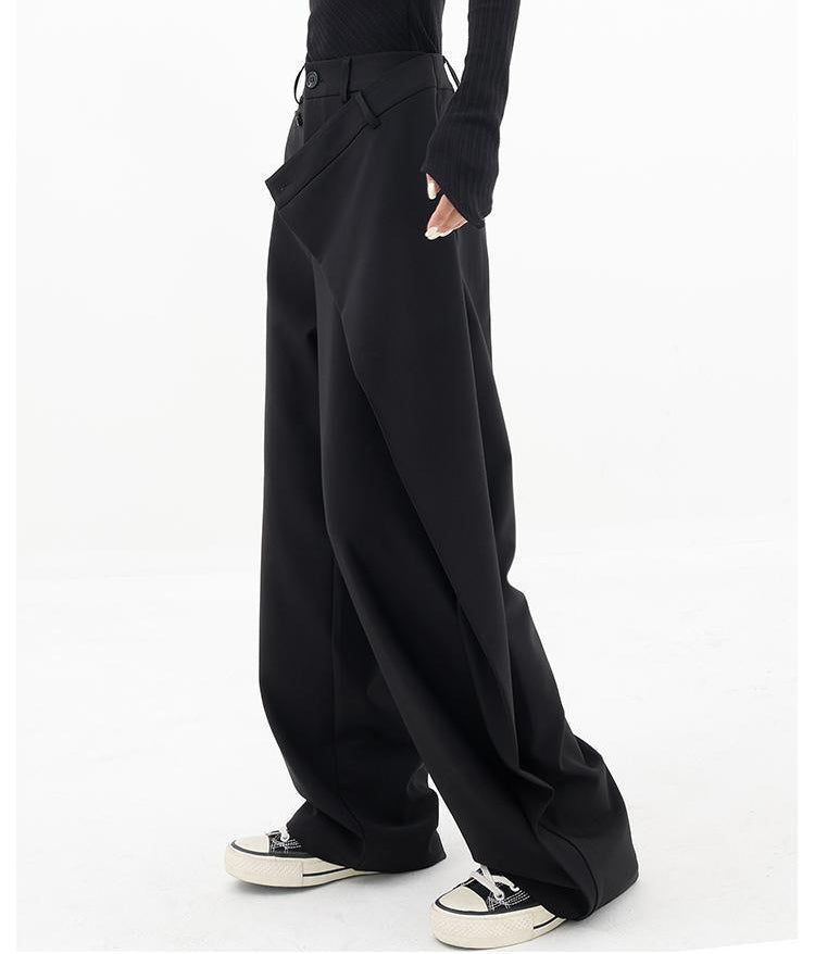 Unregelmäßige weite Hose Ins Fashion Locker geschnittene Damenhose