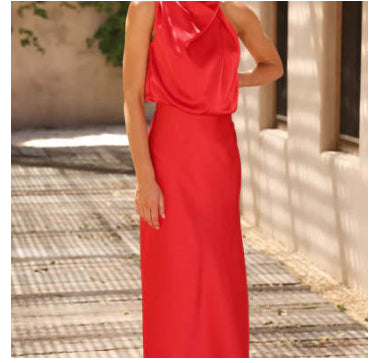 Women’s Summer Sleeveless Dress – Elegant Evening Party Club Outfit