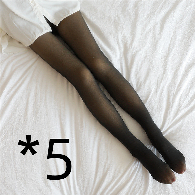 Arctic Warmth Sheer-Look Tights
