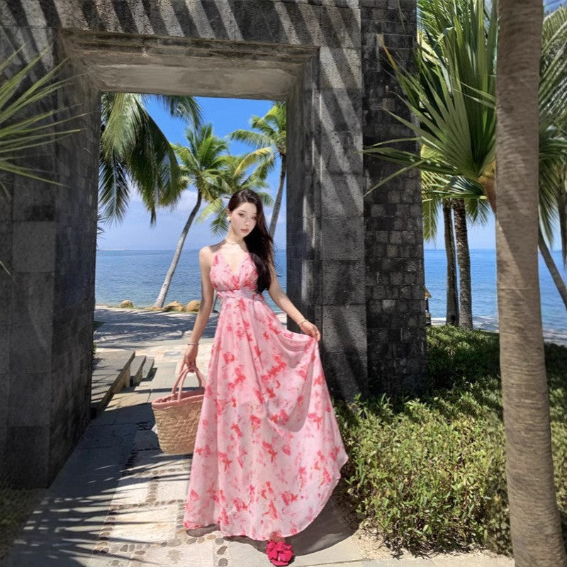 Floor-Length Polyester Tea Party Dress
