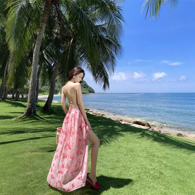 Floor-Length Polyester Tea Party Dress
