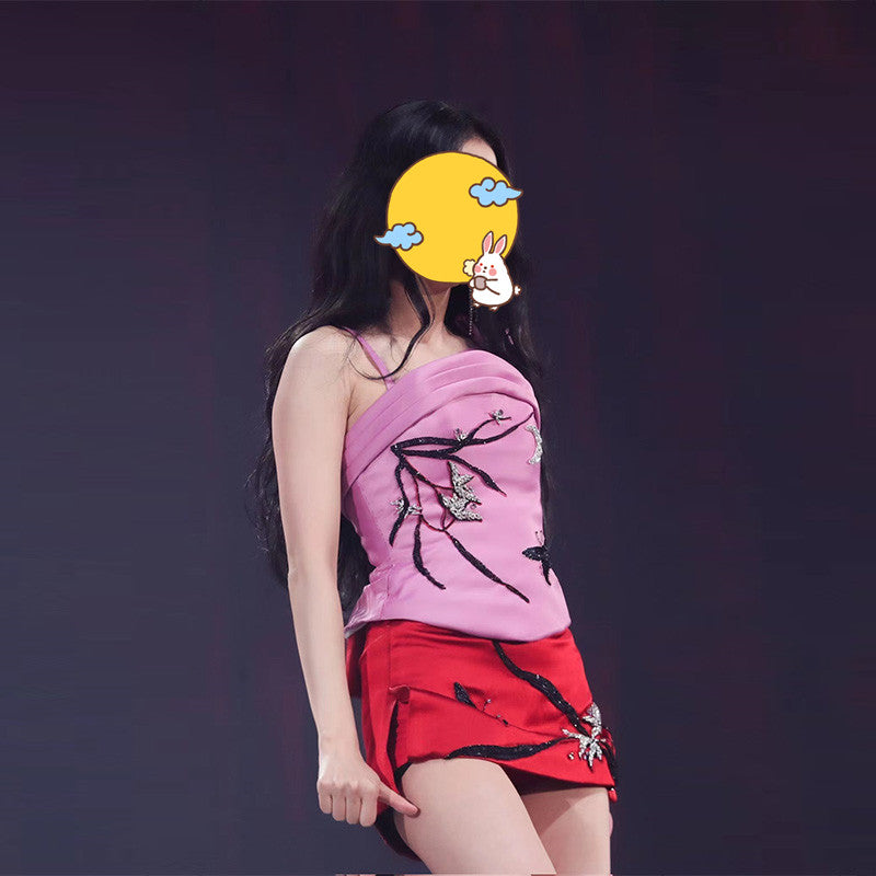 Blackpink Stage Costume Jazz Dance Suit Female