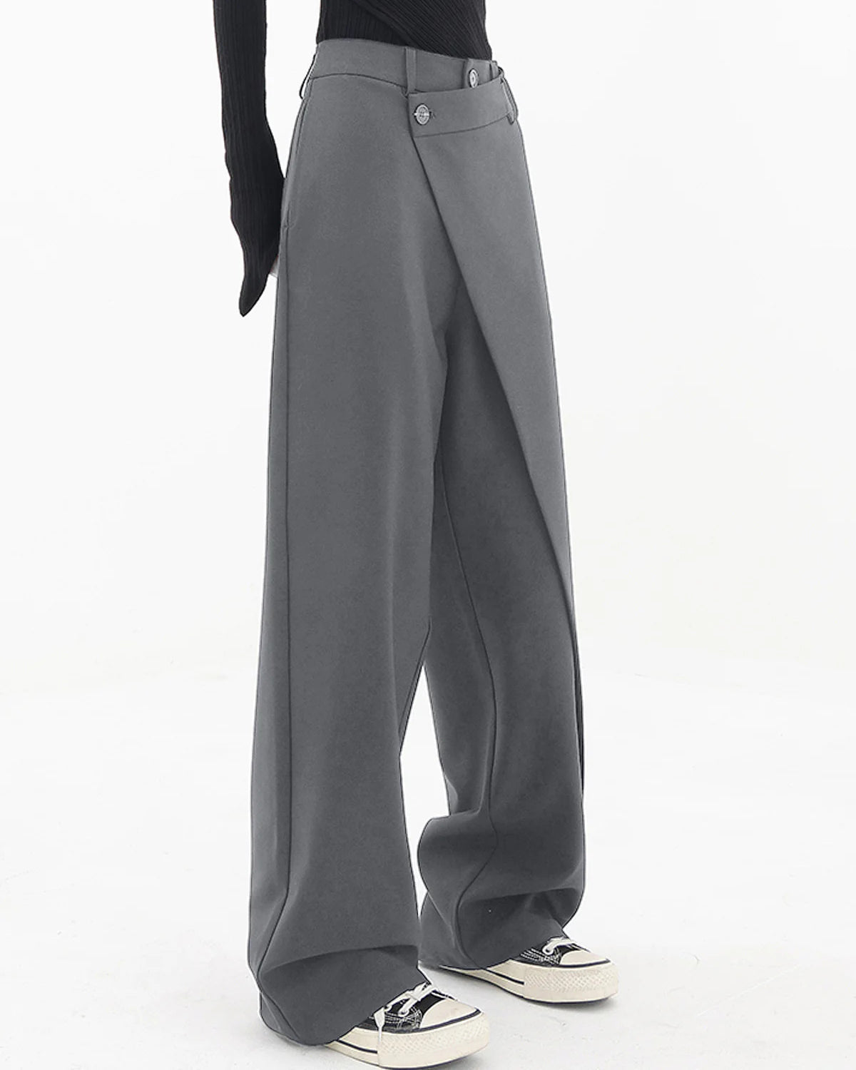 Unregelmäßige weite Hose Ins Fashion Locker geschnittene Damenhose