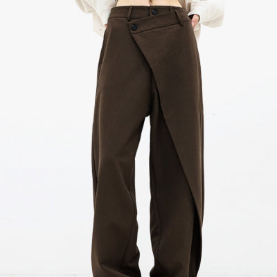 Unregelmäßige weite Hose Ins Fashion Locker geschnittene Damenhose