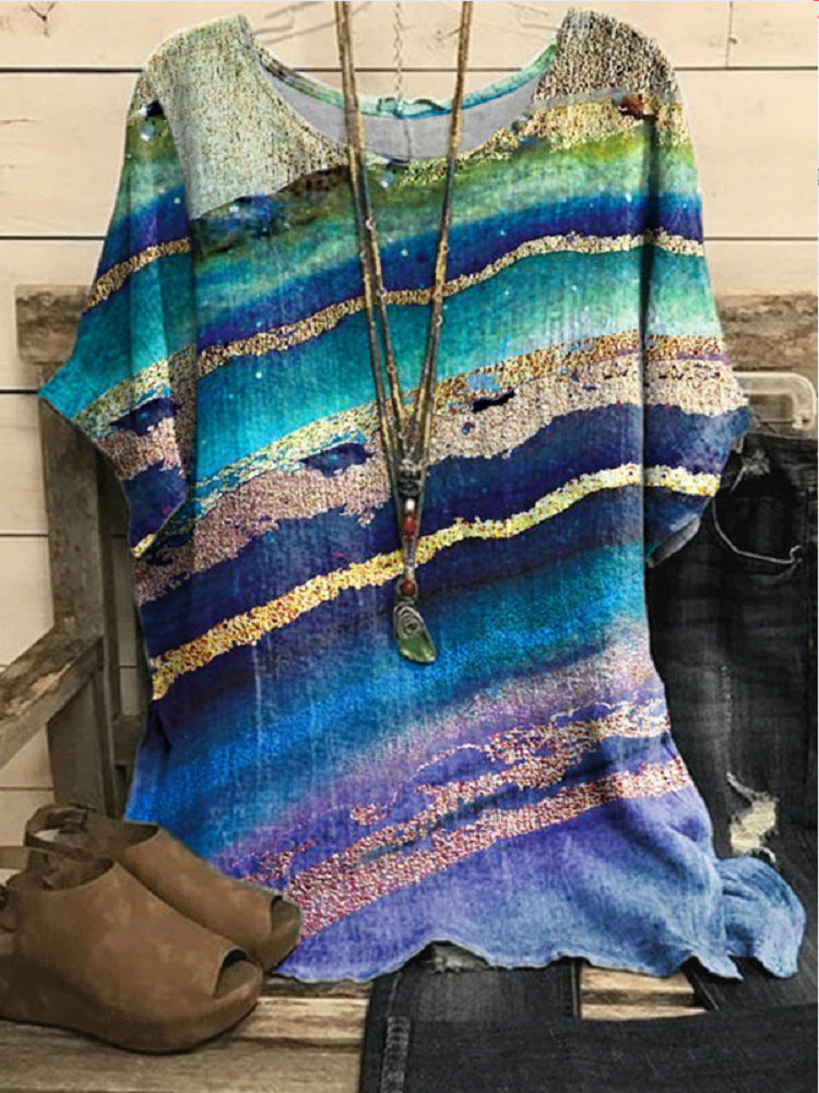 Rosy Day Rundhals-T-Shirt