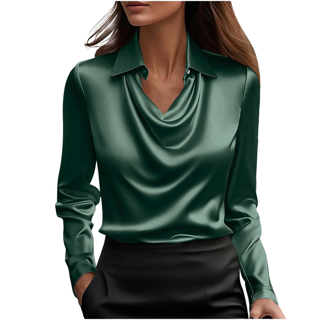 T-shirt ample, simple, de couleur unie, avec col bateau pour femme