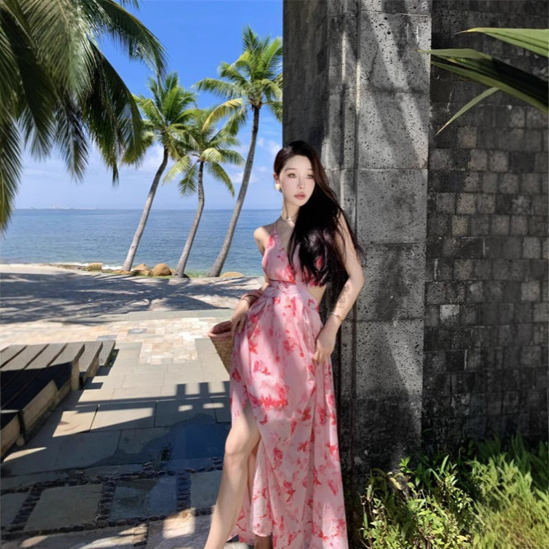 Floor-Length Polyester Tea Party Dress