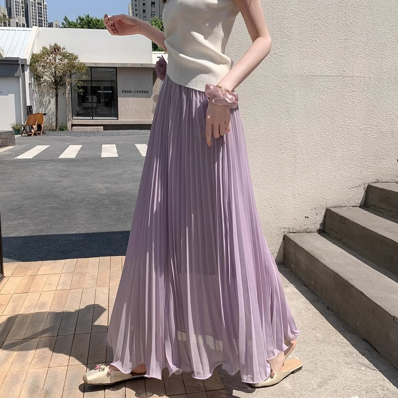 Rosé Flow High-Waist Rock