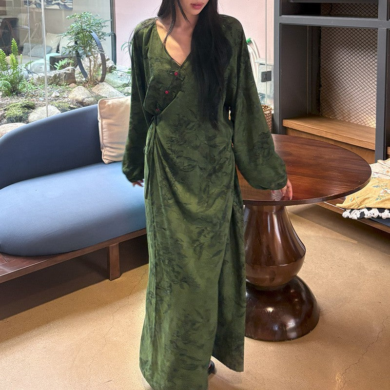 Women's Floral Maxi Dress, Relaxed-Fit A-Line