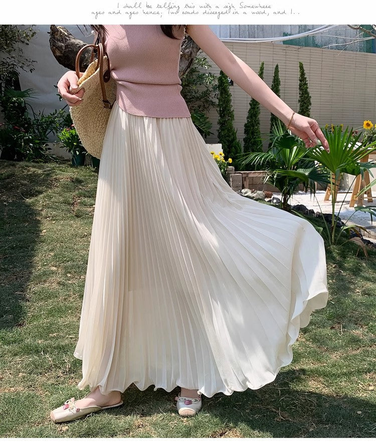 Rosé Flow High-Waist Rock