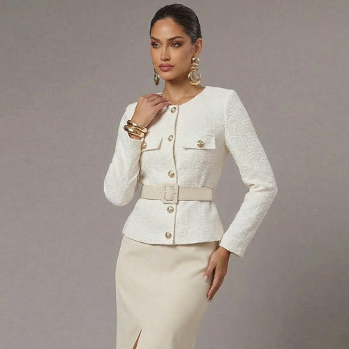 Chanel-style Coat FallWinter French Long-Sleeve Jacket For Women