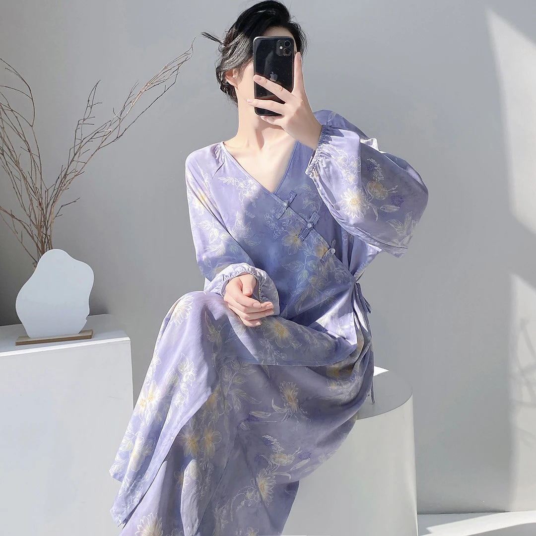 Women's Floral Maxi Dress, Relaxed-Fit A-Line