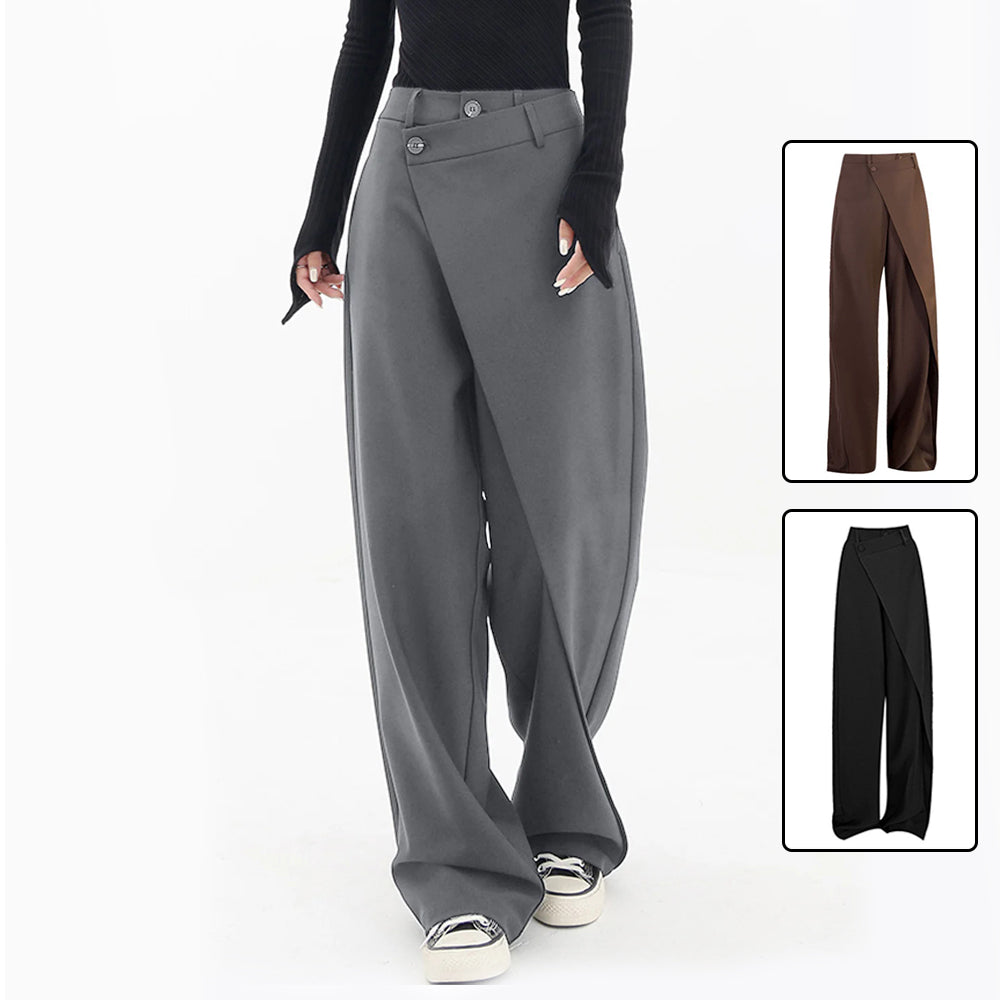 Unregelmäßige weite Hose Ins Fashion Locker geschnittene Damenhose