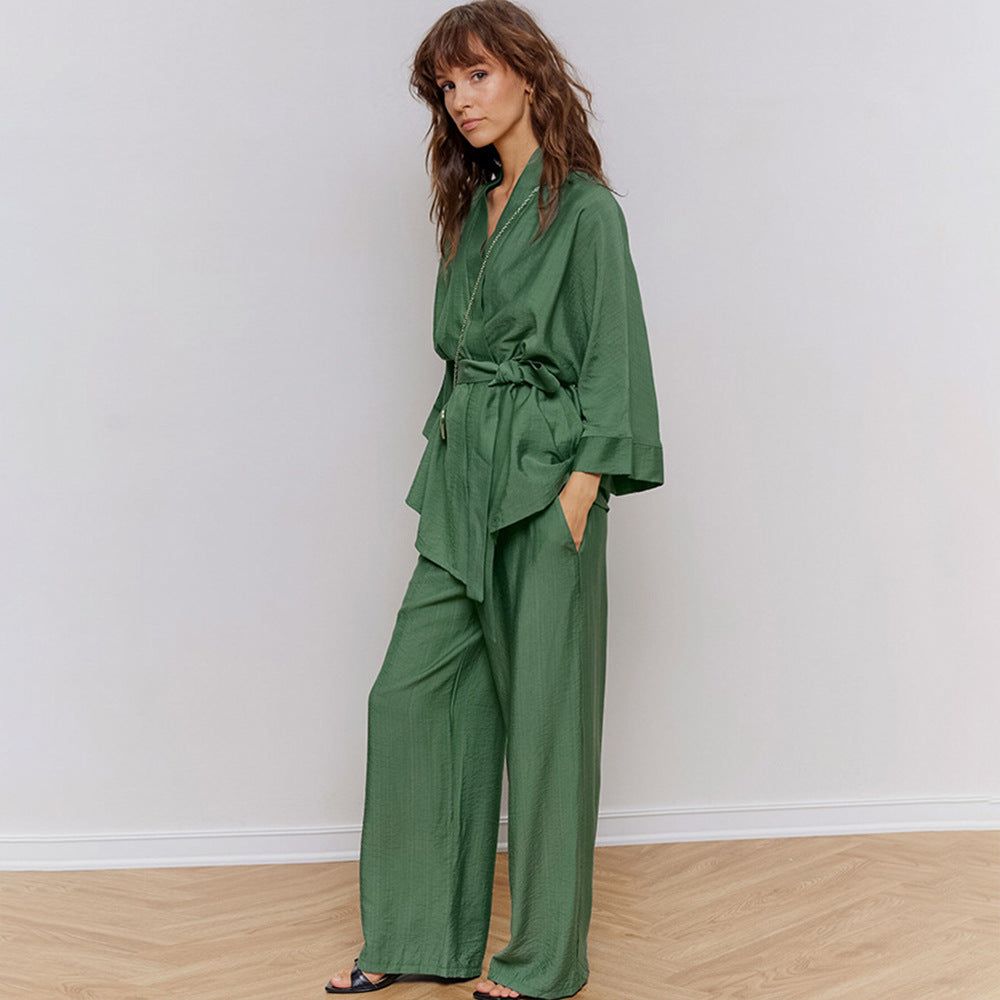 Elastischer Rayon-Pyjama-Anzug europäisch und amerikanisch