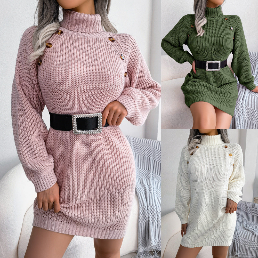 FrostElegance Rollkragenkleid